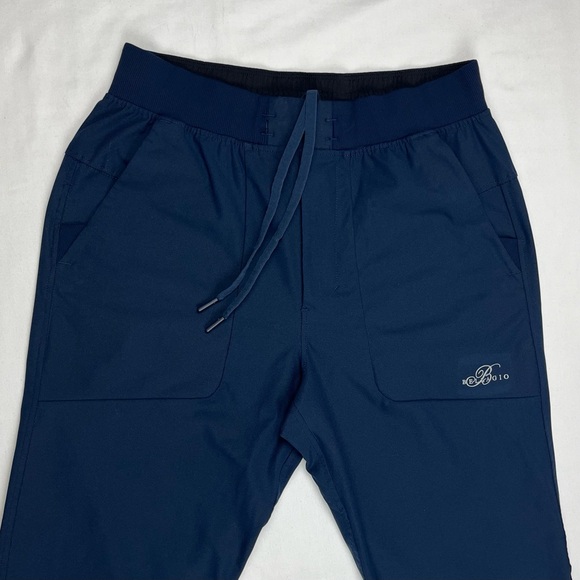 Lululemon Bellagio Casino Mens ABC Jogger Pants Sz Medium Navy Blue Tapered B2 - Picture 4 of 8
